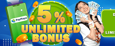 5% UNLIMITED RELOAD BONUS with PAYMAYA