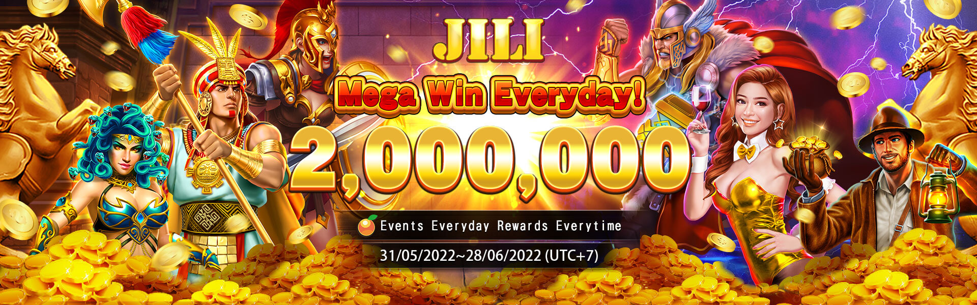 JILI Mega Win Event has started! Everyday win 2,000,000!